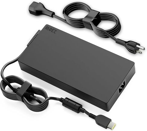 230W Laptop Charger Compatible with Lenovo Legion Slim 5 7 5P C7 S7 Y540 Y545 Y900 Y910 Y920 Y740 Y730 Y7000 Thinkpad P1 P51 P52 P53 P71 P72 P73 LOQ 15 16 20V 11.5A AC Adapter (Yellow Square Tip) in Kuwait