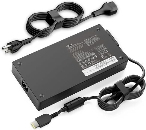 230W Laptop Charger Compatible with Lenovo Legion Slim 5 7 5P C7 S7 Y540 Y545 Y900 Y910 Y920 Y740 Y730 Y7000 Thinkpad P1 P51 P52 P53 P71 P72 P73 LOQ 15 16 20V 11.5A AC Adapter (Yellow Square Tip) in Kuwait