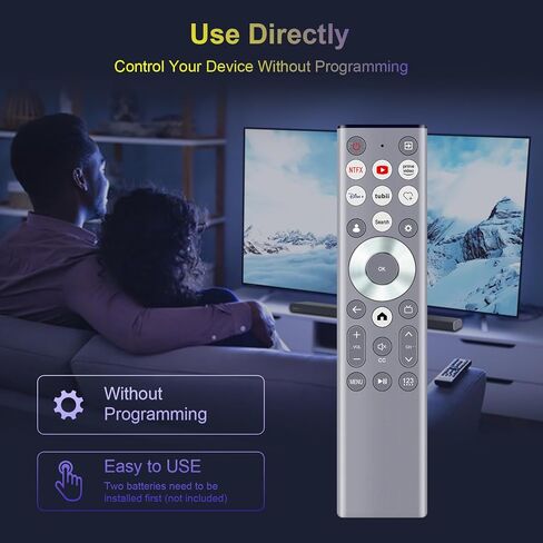 Replace Remote Control fit for HISENSE U6 U7 U8 A7 Series Mini-LED ULED 4K UHD Google Smart TV ERF6A80 100U88N 75U9N 85A7N 85U6N 85U88N 85U8N 85U9N 100U8N 43A7N 50A7N 55A7N 55U6N 55U7N 55U88N 55U8N in Kuwait
