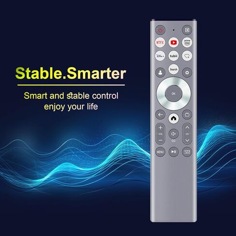Replace Remote Control fit for HISENSE U6 U7 U8 A7 Series Mini-LED ULED 4K UHD Google Smart TV ERF6A80 100U88N 75U9N 85A7N 85U6N 85U88N 85U8N 85U9N 100U8N 43A7N 50A7N 55A7N 55U6N 55U7N 55U88N 55U8N in Kuwait