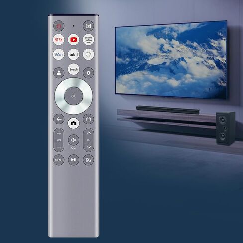Replace Remote Control fit for HISENSE U6 U7 U8 A7 Series Mini-LED ULED 4K UHD Google Smart TV ERF6A80 100U88N 75U9N 85A7N 85U6N 85U88N 85U8N 85U9N 100U8N 43A7N 50A7N 55A7N 55U6N 55U7N 55U88N 55U8N in Kuwait