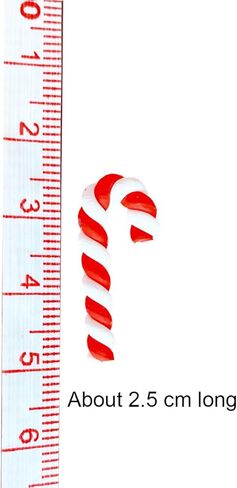 100Pcs Clay Candy Canes Red White Candy Canes Christmas Candy Cane Faux Candy Cane Christmas Stick Mini Polymer Soft Clay DIY Decoration for Nail Art Kit DIY Cake Food（3CM-4Color） in Saudi Arabia