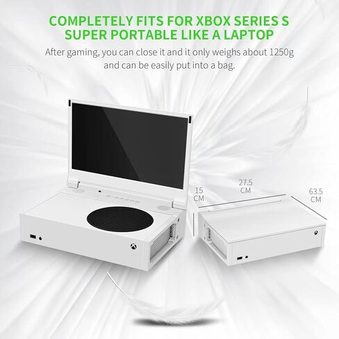 شاشة G-STORY المحمولة مقاس 12.5 بوصة لشاشة Xbox Series S 4K المحمولة للألعاب وشاشة IPS لسلسلة Xbox S (غير متضمنة) مع اثنين من HDMI وHDR وشاشة عرض وضع اللعب Freesync (4K لـ Xbox Series S) in Kuwait