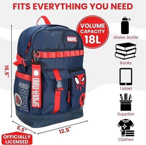 Bioworld Spider-Man Classic Chibi Spider-Man 18.5" Adult Navy Backpack in Kuwait