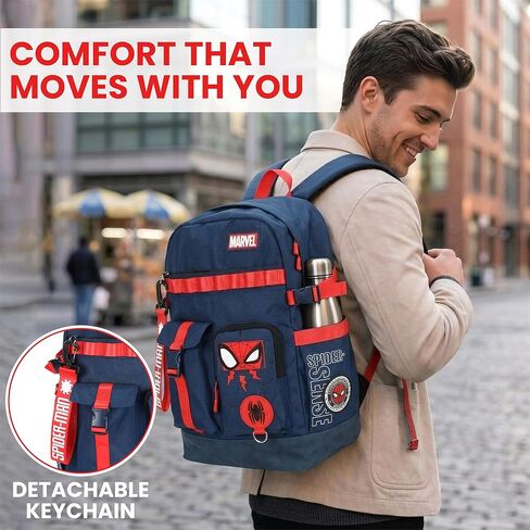 Bioworld Spider-Man Classic Chibi Spider-Man 18.5" Adult Navy Backpack in Kuwait