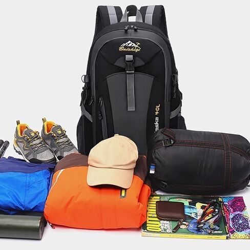 40L Lightweight Hiking Backpack for Men & Women - Waterproof Foldable Daypack for Travel, Camping, Cycling, Climbing and Outdoor Sports in Kuwait