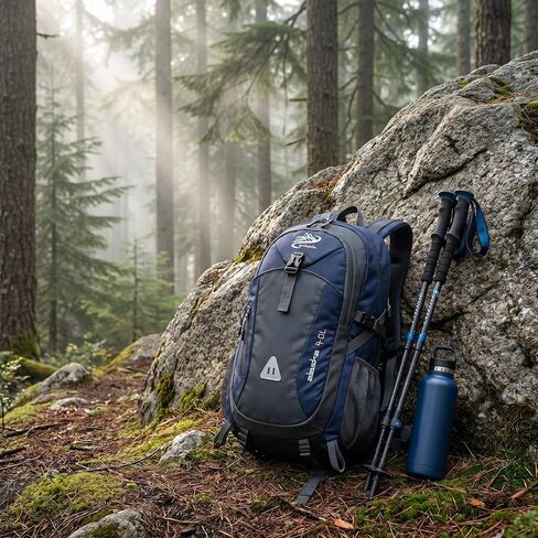 Lightweight Sports Backpack Features USB Charging Port With Charging Port For Travel Portable Folding Bag For Men And Women Outdoor Hiking Waterproof Backpack For Hiking Emerald Green in Kuwait