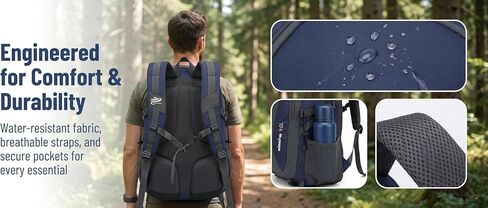 Lightweight Sports Backpack Features USB Charging Port With Charging Port For Travel Portable Folding Bag For Men And Women Outdoor Hiking Waterproof Backpack For Hiking Emerald Green in Kuwait
