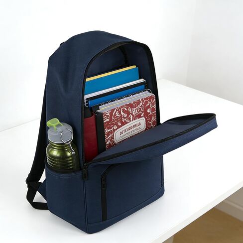 Lightweight Travel Backpack, Casual Daypack, Durable Commuter Bag, Adjustable Shoulder Straps, for Work, Hiking(Dark Blue) in Kuwait