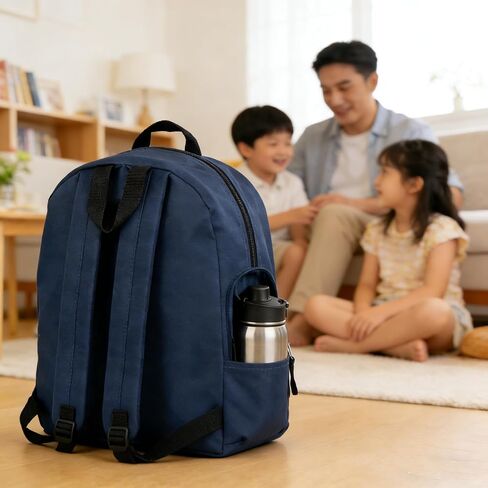 Lightweight Travel Backpack, Casual Daypack, Durable Commuter Bag, Adjustable Shoulder Straps, for Work, Hiking(Dark Blue) in Kuwait