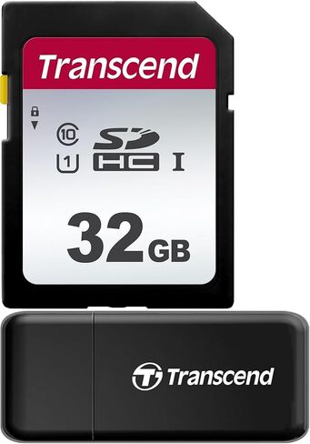 حزمة بطاقة SDHC SDHC وقارئ البطاقات من Transcend SDC300S سعة 32 جيجابايت in Kuwait