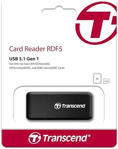 حزمة بطاقة SDHC SDHC وقارئ البطاقات من Transcend SDC300S سعة 32 جيجابايت in Kuwait