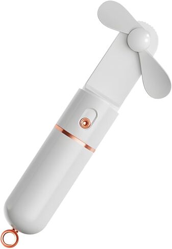 ARTIBETTER Portable Mini Handheld USB Fan with 3-speed Adjustment, 2000mah Rechargeable Battery, White Personal Cooling Fan for Travel, Office, and Outdoor Use in Kuwait
