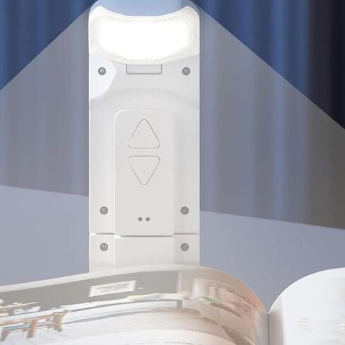 مشبك Sewroro قابل لإعادة الشحن على ضوء الكتاب مع معقوفة مرنة، مصباح قراءة USB مع ثلاثة أوضاع عاكسة للضوء للقراءة بجانب السرير والسفر، أبيض in Kuwait