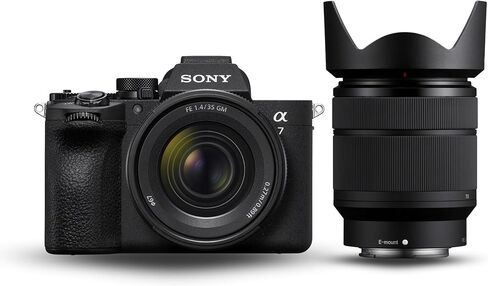 Sony Alpha 7V Mirrorless Camera with 28-70mm II Lens, 28-70mm f/2 GM Lens, Backpack, 2-Pack Batteries, 64GB Memory Card, Reader and Softwares Bundle (7 Items) in Kuwait