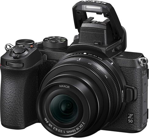 Nikon Z50 Camera with 16-50mm and 50-250mm Lenses 20.9MP 4K Bundle with Replacement Battery EN-EL25 + Cleaning Kit + Flexible Vlogging Tripod + Filter Kit + 64GB Memory Card + Backpack + More in Kuwait