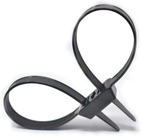 10 Pack of 19" Heavy Duty Double Loop Zip Ties With Screw Mount Center Hole in Kuwait