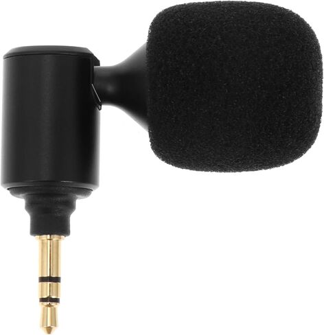 SHINEOFI Flexible Live Streaming Microphone with 3.5mm Straight Plug, 3-Section Stereo Recording Mic for Laptop, Mobile Phone, and Tablet Use in Kuwait