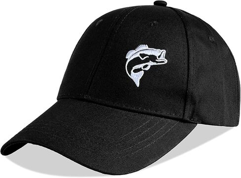 Bass Fish Hats for Men Women - Fly Fishing Gifts Dad Hat Baseball Caps in Saudi Arabia
