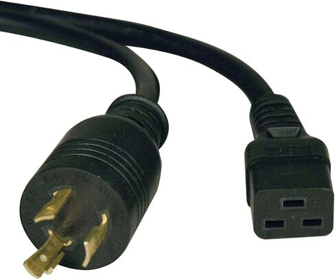 سلك طاقة Tripp Lite شديد التحمل لـ PDU وUPS 20 أمبير، 12AWG (IEC-320-C19 إلى NEMA L6-20P) 10 أقدام (P040-010) in Kuwait