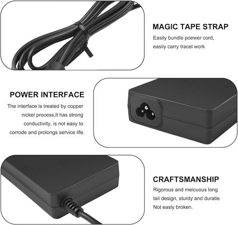 سلك طاقة شاحن 230 واط متوافق مع محول التيار المتردد AOC Agon PRO AG274UXP AG274QG AG353UCG FSP230-AJAN3 ADP-230JB D موصل 7.4 * 5.0 مم in Kuwait