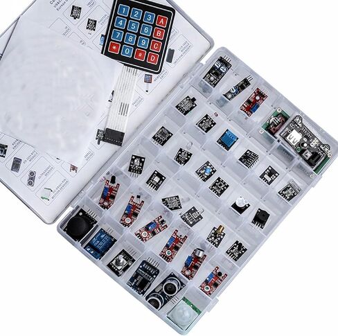 Upgraded 37 in 1 Electronics kit - Starter kit for arduino sensors and esp32 in Kuwait