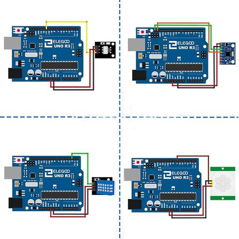 Upgraded 37 in 1 Electronics kit - Starter kit for arduino sensors and esp32 in Kuwait