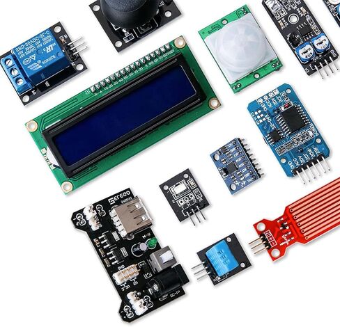 Upgraded 37 in 1 Electronics kit - Starter kit for arduino sensors and esp32 in Kuwait