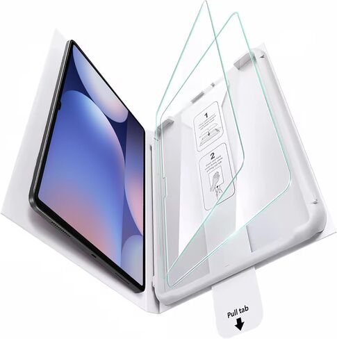 2 Pack Screen Protector for Samsung Galaxy Tab A9+/A9 Plus (11 Inch) SM-X810/SM-X816B, HD Clear 9H Tempered Glass Film with Easy Application Tray, Case Friendly, Anti-Scratch, Dust-Free Box in Kuwait
