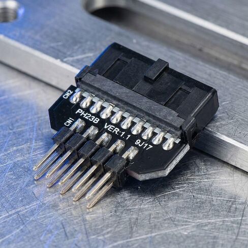 محول USB 3.0 إلى USB 2.0 - اللوحة الأم ذات 19 سنًا إلى موصل اللوحة الأمامية USB2.0 ذو 9 سنون لحافظة الكمبيوتر الشخصي، غلاف بلاستيكي PH23B in Kuwait