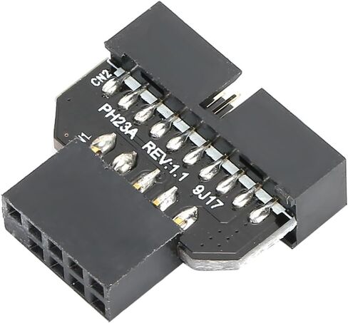 محول USB 2.0 إلى 3.0 - موصل اللوحة الأم 9Pin إلى 19Pin للوحة الأمامية لحافظة الكمبيوتر، كابل نقل البيانات PH23A in Kuwait