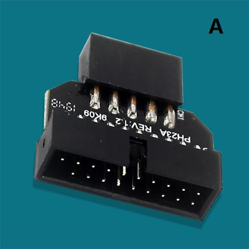 1Pc Panel Plug USB2.0 9-Pin Female to USB3.0 19-Pin Male Adapter in Kuwait