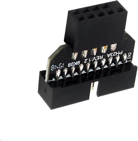 1Pc Panel Plug USB2.0 9-Pin Female to USB3.0 19-Pin Male Adapter in Kuwait