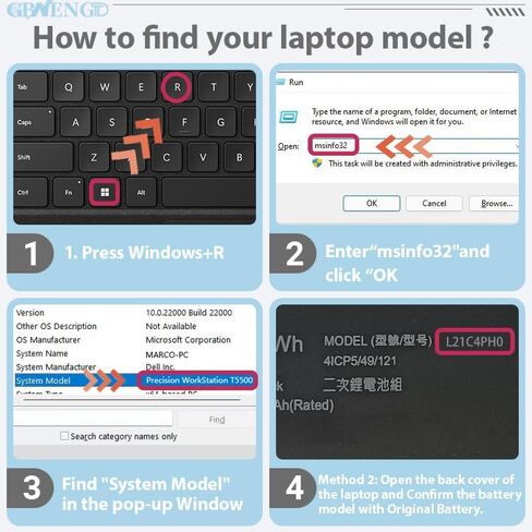بطارية 15.52V 75Wh/4835mAh L21C4PH0 L21B4PH0 لأجهزة Lenovo IdeaPad Yoga 9-14IAP7 Type 82LU/ Yoga 9-14IRP8 Type 83B1 Series Notebook L21D4PH0 SB11D97143 SB11D97136 in Kuwait