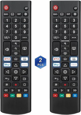 بديل لجهاز التحكم عن بعد العالمي LG (عبوة من 2)، جهاز التحكم عن بعد العالمي ريموتو LG Smart TV Original 2025-2005 Magic، Webos TVs، LCD، OLED. ضمان لمدة سنة واحدة in Kuwait