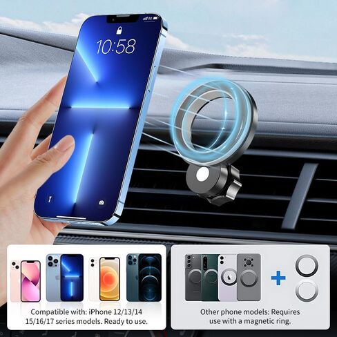 حامل هاتف مغناطيسي للسيارة Hyundai Kona 2018 2019 2020 2021 2022 2023 [شاشة لمس 10.25 بوصة] ملحقات السيارات أفضل حامل للهاتف الخلوي للهواتف المحمولة وشاشة شحن مغناطيسية in Kuwait