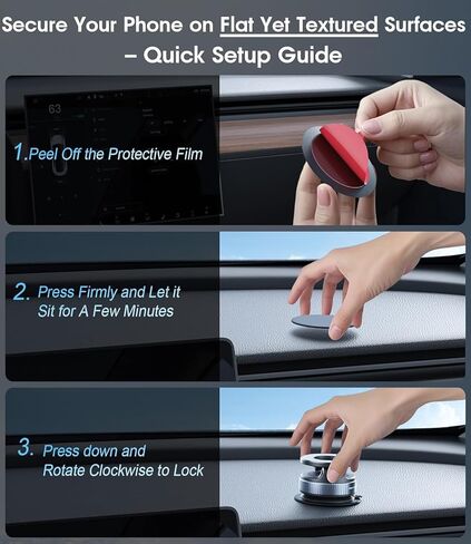 2026 Upgraded Vacuum Magnetic Car Phone Holder 360° Reinforced 98LBS Ultra Suction Cup Phone Mount for MagSafe Cell Phone Holders for Your Car/Gym/Mirror Mount for iPhone & Android in Kuwait