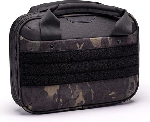 Condition 1 Kinetic 2 Pistol Bag, Hold 2 Full-Size Pistol w/Optics, 6 Mag Pockets, EVA Padding, Steel Frame, 450D Ripstop Nylon, Lockable Zipper, Hook & Loop Exterior, EDC Range Case, 14.5"x4.5"x11" in Saudi Arabia