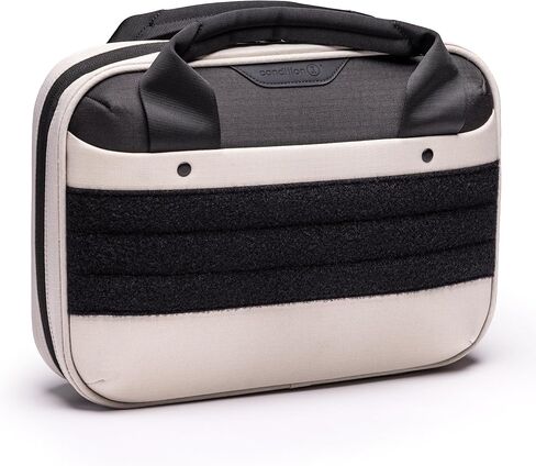 Condition 1 Kinetic 2 Pistol Bag, Hold 2 Full-Size Pistol w/Optics, 6 Mag Pockets, EVA Padding, Steel Frame, 450D Ripstop Nylon, Lockable Zipper, Hook & Loop Exterior, EDC Range Case, 14.5"x4.5"x11" in Saudi Arabia