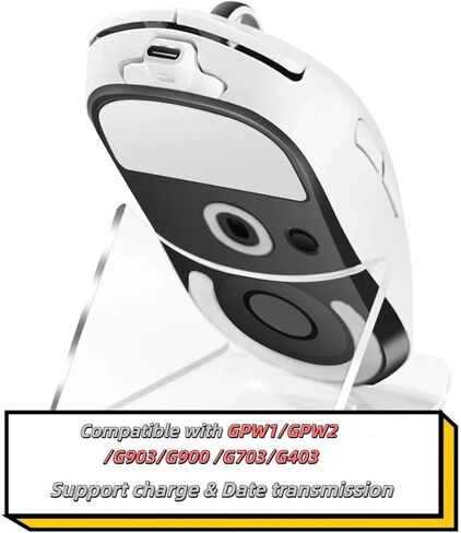 USB-C Adapter for Wireless Gaming Mouse, Compatible with Logitech GPW1/GPW2/G903/G900/G703/G403, Micro USB to Type-C Converter, Supports Data Sync & Charging, Plug and Play, Lightweight (1pc, White) in Saudi Arabia