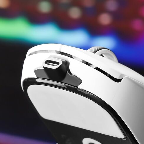 USB-C Adapter for Wireless Gaming Mouse, Compatible with Logitech GPW1/GPW2/G903/G900/G703/G403, Micro USB to Type-C Converter, Supports Data Sync & Charging, Plug and Play, Lightweight (1pc, White) in Saudi Arabia