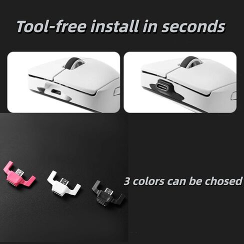 USB-C Adapter for Wireless Gaming Mouse, Compatible with Logitech GPW1/GPW2/G903/G900/G703/G403, Micro USB to Type-C Converter, Supports Data Sync & Charging, Plug and Play, Lightweight (1pc, White) in Saudi Arabia