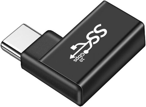 مقابس تحويل من النوع C إلى USB اتصال 90 درجة، محول طاقة متعدد الوظائف من النوع C إلى USB، شحن سريع للاستخدام اليومي، أداة أساسية للجنسين in Kuwait