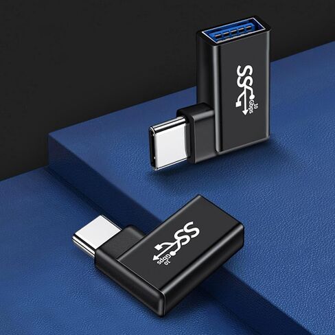 مقابس تحويل من النوع C إلى USB اتصال 90 درجة، محول طاقة متعدد الوظائف من النوع C إلى USB، شحن سريع للاستخدام اليومي، أداة أساسية للجنسين in Kuwait
