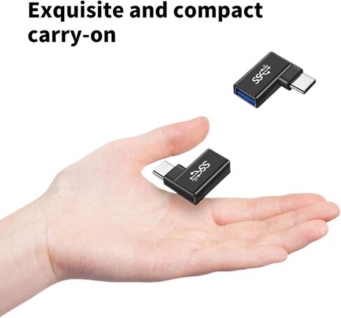 مقابس تحويل من النوع C إلى USB اتصال 90 درجة، محول طاقة متعدد الوظائف من النوع C إلى USB، شحن سريع للاستخدام اليومي، أداة أساسية للجنسين in Kuwait
