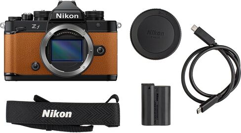 Nikon Zf FX Full Frame Mirrorless Camera 24.5MP with EXPEED (Orange) 4K Video IBIS Camera Bundle with Cleaning Kit + 64GB Memory Card in Kuwait