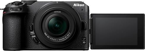 Nikon Z30 Camera Kit 16-50mm 50-250mm VR Lenses 20.9MP Vlogging Mirrorless 4K Recording Bundle with Camera Bag + Cleaning Kit + Flexible Vlogging Tripod + 64GB Memory Card + More in Kuwait