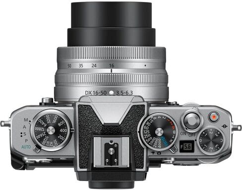 Nikon Zfc Mirrorless Camera 20.9MP DX 4K Video with 16-50mm Lens Silver Bundle with Cleaning Kit + 64GB Memory Card in Kuwait