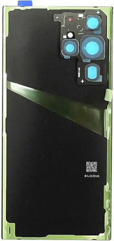 غطاء زجاجي خلفي لهاتف Galaxy S22 Ultra بديل لباب سامسونج جالاكسي S22 Ultra + أدوات (أحمر وردي) in Kuwait