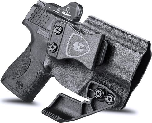 WARRIORLAND IWB Kydex Holster, Fits S&W M&P Shield Plus/Shield M2.0 / M1.0 (9mm/.40, 3.1" Barrel Only), Inside Waistband Appendix Concealed Carry, Adj. Cant & Retention, More Types for Option in Saudi Arabia